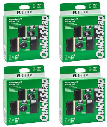 Fujifilm Quicksnap Flash 400 Single-Use Camera with Flash, Pack of 8