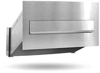 Mauerdurchwurf Briefkasten Edelstahl (V2A) Postkasten EinbauBriefkasten