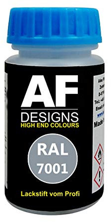 Alex Flittner Designs Lackstift RAL 7001 Silbergrau stumpfmatt 50ml schnelltrocknend Acryl
