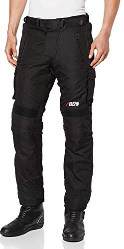 Herren Motorradhose mit Protektoren und Reflektoren – Textil Motorrad Hose für Sommer und Winter – (S, Schwarz 6066)