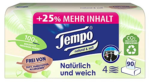 TEMPO NATURAL&SOFT BOX 90 Stück (1er Pack)