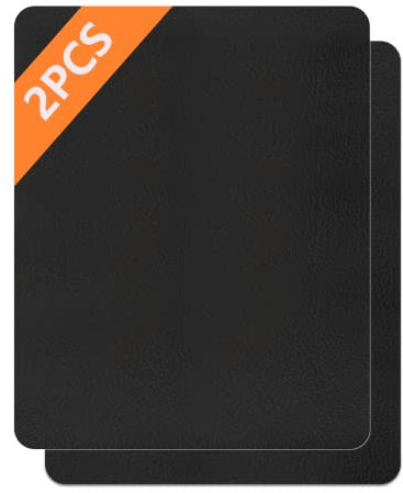 Kunstleder Selbstklebend Leder Reparatur Set, 2er Kunstleder Reparaturset Lederflicken Selbstklebend Schwarz, Leder Patch Reparieren für Sofa Autositze Bürostuhl