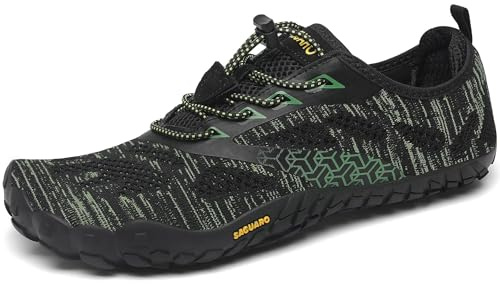 SAGUARO Unisex Barfußschuhe Leicht Atmungsaktiv Tragbar Traillaufschuhe Weich rutschfest Fitnessschuhe für Outdoor & Indoor