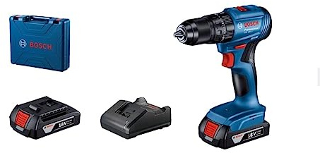 Bosch Professional GSB 185-LI Trapano a percussione senza fili (1 x 2,0 Ah; GAL 18V-20; Custodia)