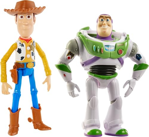 Disney och Pixar Toy Story 17,78 cm Woody And Buzz actionfigur leksaker 2-pack, pizza planet äventyr