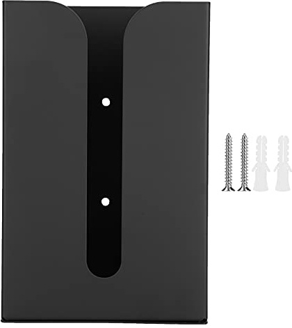 Dioche Taschentuch Hülle, Schwarzer Taschentuchbox-Halter, Wandhalterung, Servietten-Organizer für Küche, Badezimmer, Toilette