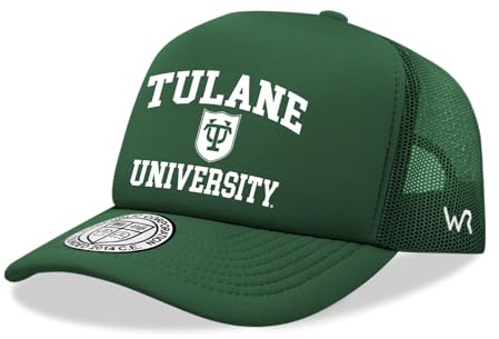 Tulane University Green Wave Trucker Mesh Snapback Seal Hat