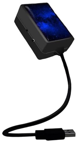 syayw Star Night LED Projection Lamp, USB Star Projector Night Light, Romantic Projector Car Light – Foldable Portable Automatic Lights Decoration for