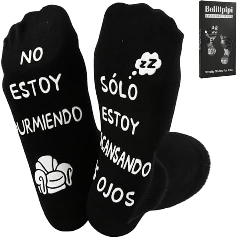 Belillpipi Regalo Calcetines para Hombre, Calcetines Divertidos, Regalos de Cumpleaños Navidad, Regali Ideales para Maridos, Papás, Abuelos, Regalos Día del Padre