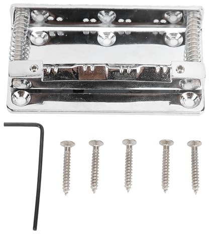 Alomejor Remplacement du Pont de Mandoline en Métal avec une Plaque de Pont en Alliage CR à 8 Cordes à 8 Cordes pour la Mandoline