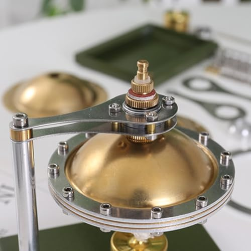 URPIZY Soucoupes volantes à vapeur à faire soi-même en métal - Physique - Science - Expérience - Kit de modélisme - Or - 12 x 9 x 13 cm