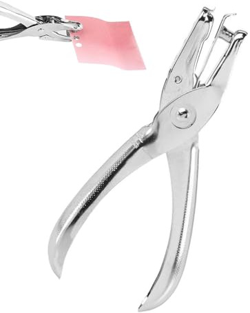 HZAOPZE 1Pcs Perforatore a Pinza Singolo Foro 6mm, foratrice per carta,Pinza in Acciaio Inossidabile per Fare Cerchi,Perfetta da Utilizzare a Casa, in Ufficio e a Scuola Metallo (Argento)