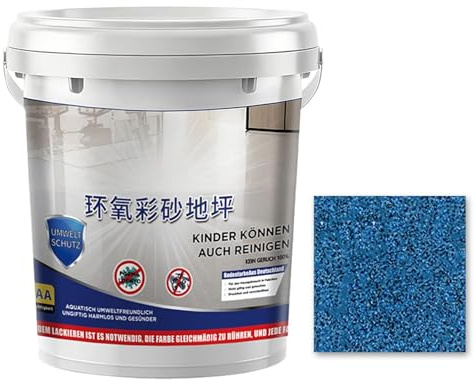 Generico Pittura per Calcestruzzo, Rivestimento Antiscivolo Resistente all'Usura, Vernice Epossidica con Sabbia per Calcestruzzo, per Interni Esterni Doccia Garage Casa Edificio Dormitorio