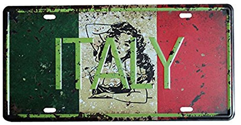 Eureya License Plate Car Tag Home/Cafe Bar/Pub/Restaurant/Exhibition Wall Decor Vintage Plaque 6x12 (ITALY)