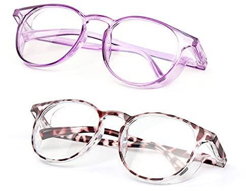 ALWAYSUV Pack de 2 gafas de protección antivaho para mujeres y hombres, protección UV400