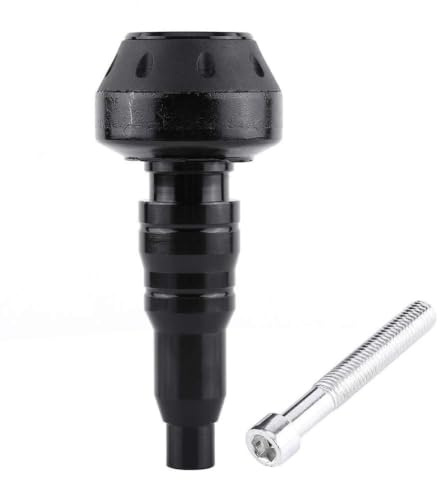 Crash Protector, Yctze Motorrad CNC Aluminiumlegierung Auspuffrahmen Slider Fallschutz Anti Crash Caps(Schwarz) für Crash Protector Motorrad Crash Protector Rahmenschieber Motorrad Rahmenschieber Ausp