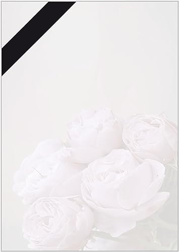 Briefpapier Trauer DIN A4 - Trauerbrief und Kondolenz-Papier 20 Blatt - Motiv Nr. 171 | 80g/m²