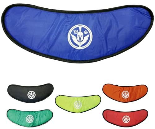 Warrior Gears Borsa per visiera per casco da moto da uomo, borsa protettiva per visiere per casco da moto con cintura, borsa protettiva resistente ai graffi - blu