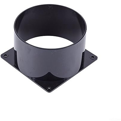 Kanalverbinder Flansch, 100mm ABS Wandflansch Verbinder für Lüftungsrohr Luftkanal Anschluss Heizung Kühlung Lüftungssystem