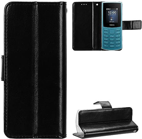 Baifu Lederhülle für Nokia 105 2G 2023 Hülle, Tasche Cover Etui Handyhülle für Nokia 105 2G 2023-005