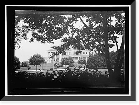 Historic Framed Print, SHADOW LAWN, N.J. SUMMER WHITE HOUSE - 2, 17-7/8 x 21-7/8