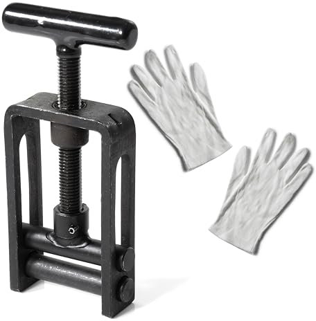 HAWETICO Pipe Squeeze-Off Clamp 0–32 mm (0–1.25 in) | Plumbing Tool for Isolating MDPE/PE/PEX Plastic Water Pipes & Main Feed Lines | Steel Alloy Construction