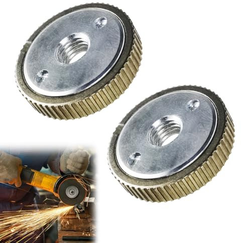 2 Stück Schnellspannmutter M14 für Winkelschleifer Zubehör - Für Flex, Hitachi, Makita, Metabo, Dewalt, AEG, Black & Decker etc.