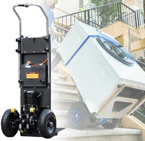 CYZJPRVN Subida de escaleras eléctrica, Carretilla de Mano de Carga de 400kg, Carretilla móvil para Subir escaleras de Servicio Pesado, escaleras fáciles de Subir y Bajar, para almacén de logística