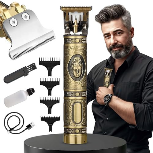 Máquina de Cortar Pelo Profesional - Cortadora Hombre con Cuchillas de Acero y Accesorios - Maquinilla Recargable Precisa y Duradera