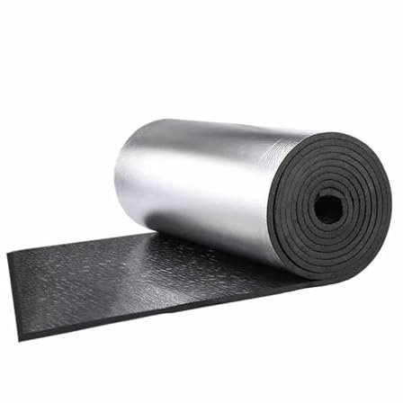 Aislamiento Autoadhesivo De Papel De Aluminio, Estera De Insonorización Térmica For Techos, 5-30 Mm De Espesor, Rollo De Aislamiento Ignífugo, Adecuado For Uso En Paredes, Pisos Y Techos(5mm/53.82 sqf