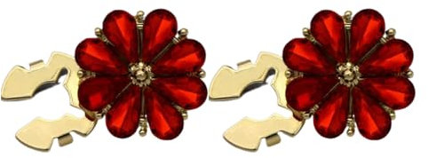 SUIOPPYUW 2 Funkelnde und glänzende Kristallknöpfe, die Sich verschönern. 5 Strass Knopfabdeckungen aus Zinklegierung, D