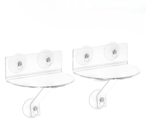 Fenster-Pflanzenregale – Fensterbank- , 2 x Acryl-Saugnapf, Fenster-Pflanzenregal, Schweller-Verlängerung, Temposparende Fensterleiste für Küche, Badezimmer-Organizer