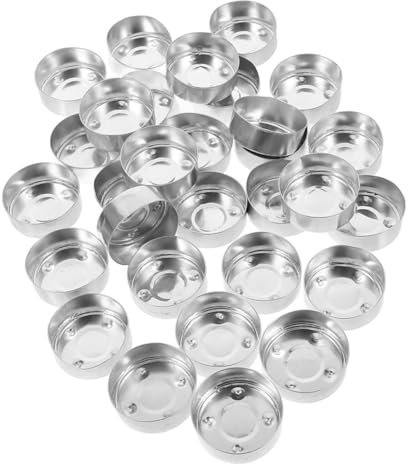 SOLUSTRE 150stücke Kerzendosen Aus Aluminium DIY-teelichthalter Leere Kerzenbecher Für Bastelzubehör Kunsthandwerk Und Heimdekoration
