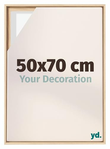yd. Marco flotante 50x70 cm Haya - Marco Para lienzo - MDF Lyon | Marco flotante para lienzos, Adecuado para lienzos de hasta 2 cm de grosor, Sin panel trasero ni cristal, Made in Holland