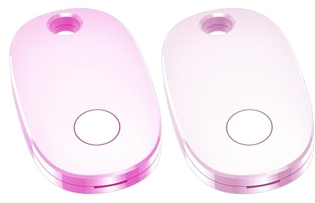 Air Tracker Tag 4 Pezzi, Air Tracker Funziona con Apple Dov'è App (solo iOS), Batteria Sostituibile Trova Oggetti,2 anni Utilizzabile Localizzatore Chiavi per Bagagli/Valigie/Portafogli [weTag Pro]