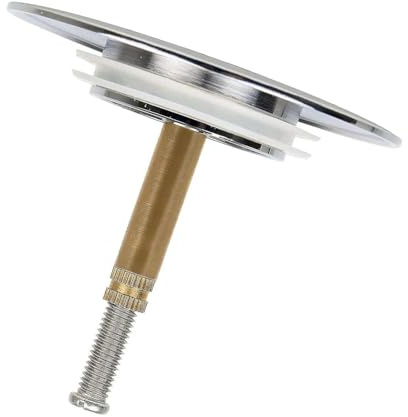 Bath Plug Replacement, 72mm Pop Up Bath Plug Adjustable Shower Plug | Durable Corrosion-Resistant Chrome Copper, Double Seal Waste for Most Bathtub Height Adjustable Tool-Free Installation