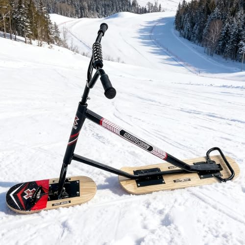 Pealiritansemen New Trineo 2026, Patinete todoterreno para adultos – Dirección giratoria de 360° + capacidad de carga de 150kg para aventuras invernales inolvidables Woodn