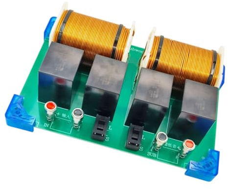 Mekalero Divisor de frecuencia de subwoofer profesional con separación de graves de hasta 3000 W, potente filtro bajo