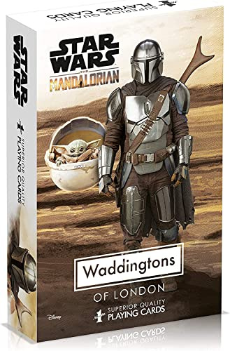 Winning Moves - Spiel mit 54 Karten – Star Wars – The Mandalorian – Gesellschaftsspiel – Kartenspiele ab 4 Jahren – französische Version