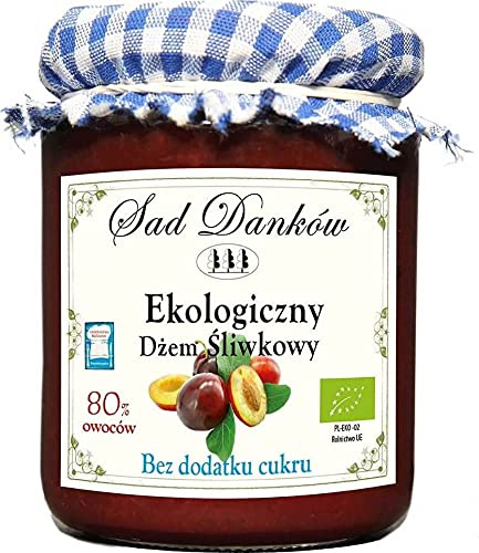 MERMELADA DE CIRUELA SIN AZÚCAR BIO 260 g - SAD DANKÓW