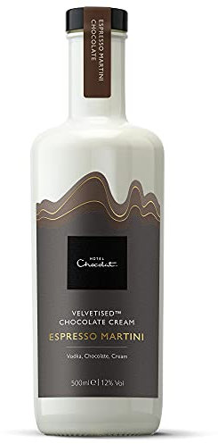 Hotel Chocolat Vodka Espresso Martini Chocolate Velvetised Cream - Award-Winning Chocolate Cream, 500ml, 12% vol - Great Over Ice Or In Hot Chocolate And Cocktails