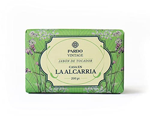 Pardo Sapone Naturale - 200 g - Pastiglia di sapone solido da 200 gr marrone Vintage 'Casa in Alcarria - Verbena e Toscana'