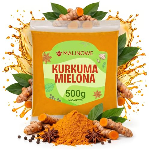 Malinowe GEMAHLENER KURKUMA 500g Kurkumapulver Würze