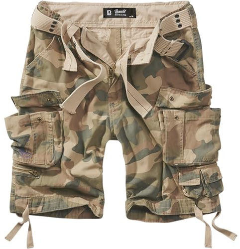 Brandit Savage Vintage Shorts Olive, Light Woodland, XX-Large