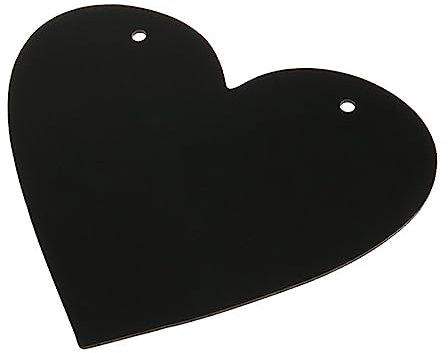 BESPORTBLE Hängende Herz Kreidetafel Aus Holz Dekorative Notiztafel Für Hochzeiten Partys Und Heimdekoration Abwischbare Memotafel Für Persönliche Botschaften Und Kreative Gestaltung