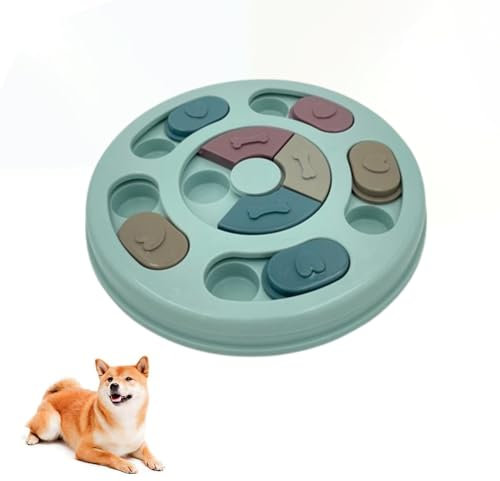 Interactive Pet Treat Dispenser - Slow Feeder, Brain Game, Puzzle, Improve IQ, Digestion, Reflexes, Train Body & Mind, Cats, Dogs, Pets, Amusing Colours, Intuitive Clever Design Bowl, 14 Treat Pockets
