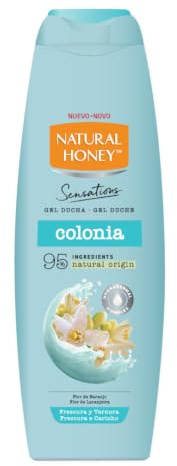 Natural Honey, Gel de Ducha Colonia con Extracto de Flor de Naranjo y Hydradermal Complex para una Piel Suave, Radiante e Hidratada, Refrescante y Delicado, Línea Sensations, 650 ml