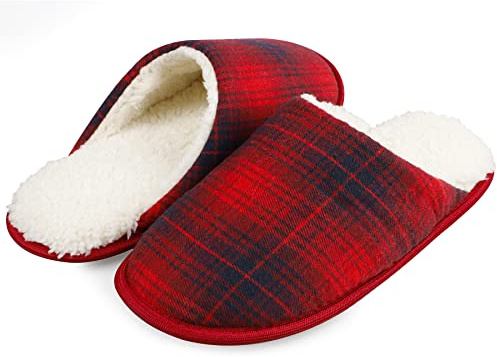 riemot Chaussons chauds en peluche douce unisexe, Style 2, 42/43 EU