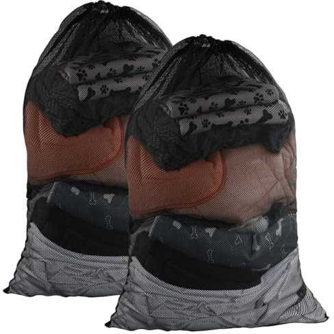 Anseom Wäschenetz Groß, 2 Stück Wäschenetz für Waschmaschine, Mesh Wäschenetz Wäschesäcke Wäschebeutel Wäschesäcke Wäschesack für BH Pullover Mäntel Hemden Socken