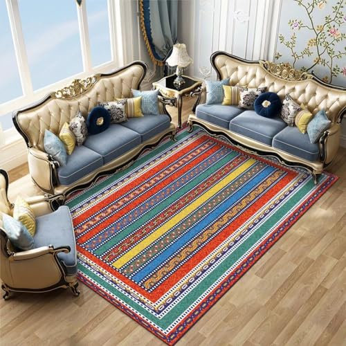 Kunsen 50X80CM Teppich Zuschneidbar Geeignet für Retro-Stil und hochwertige Hotelteppiche Bettumrandung Farbe Haus Dekoration Schlafzimmer Groß